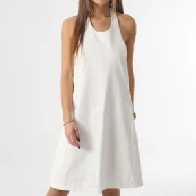 Abito donna a fascia HF0473 Beige chiaro