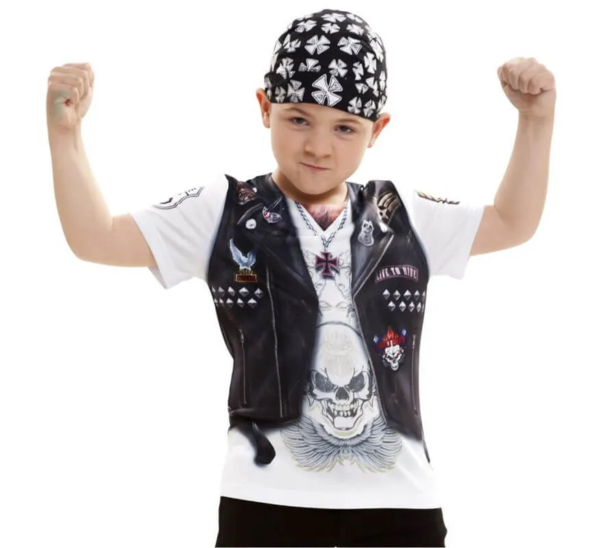 Camicia da biker per ragazzo