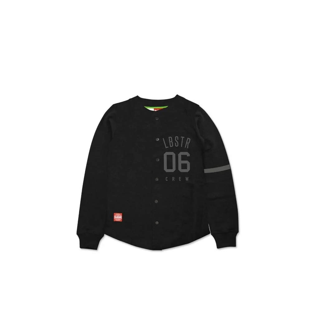 FELPA GIROCOLLO BROWN BOTTON UP SWEATSHIRT NERO