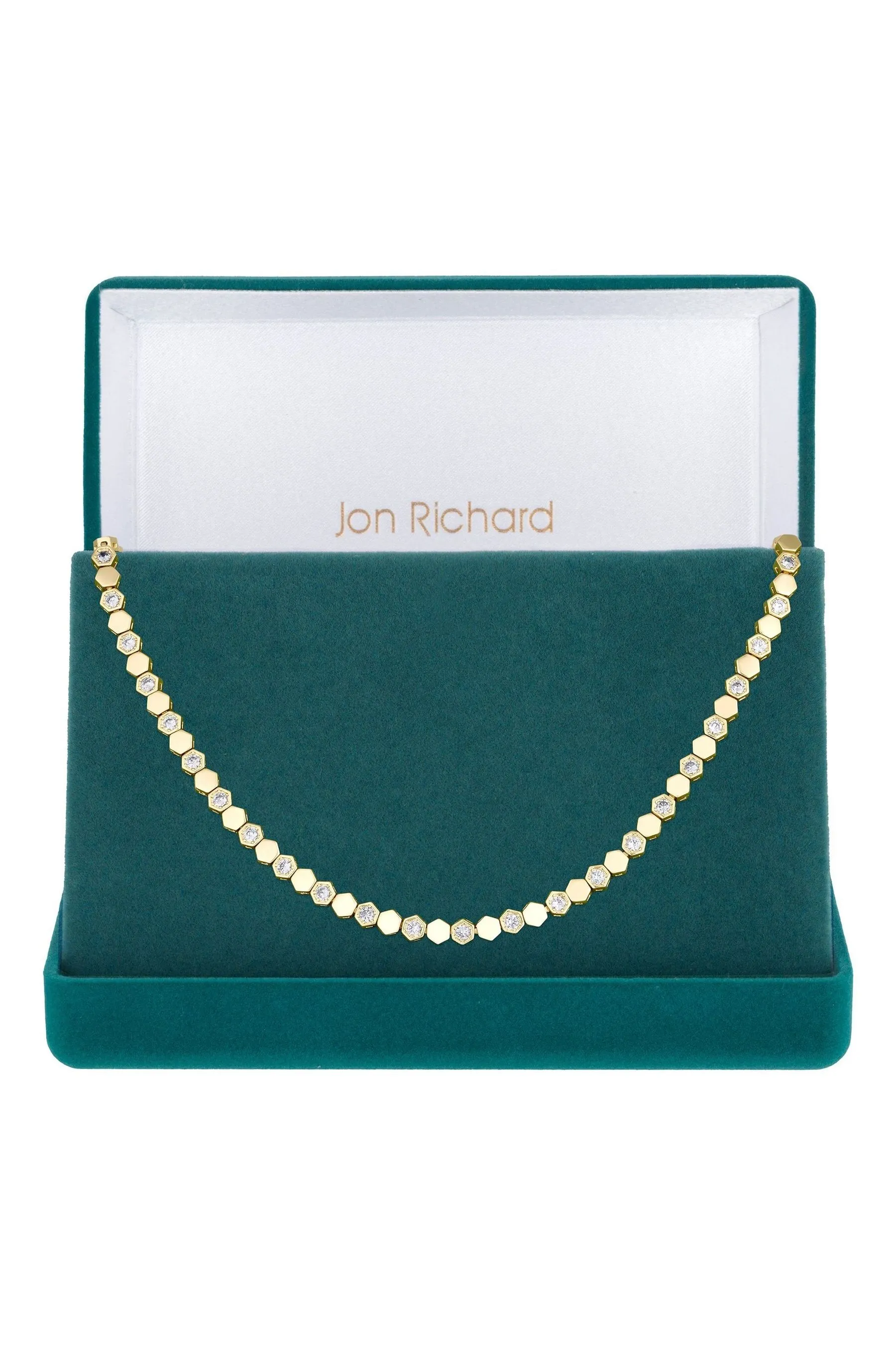Jon Richard - Collana tennis con zirconia cubica