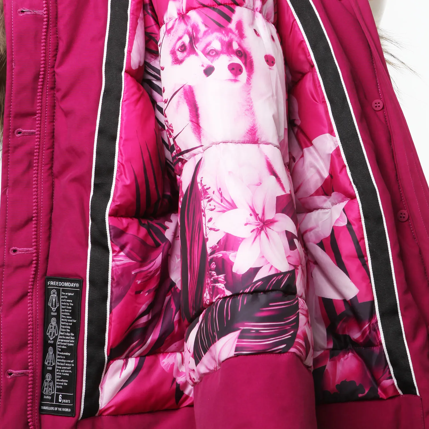 Parka Losanna Eco Down Fucsia Ciclamino Bambina