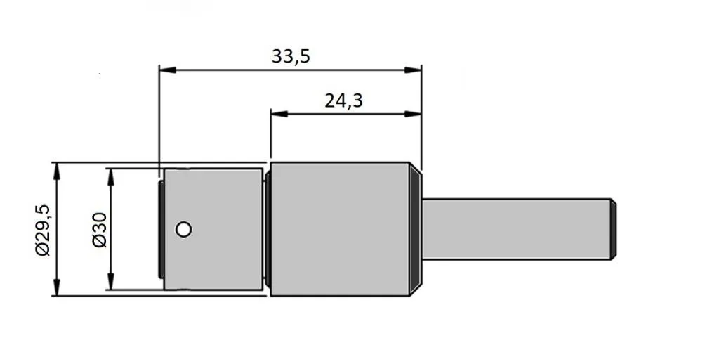 Poliangolar 0200EC-D25 Brocciatore Compact per esterni con attacco cilindrico Ø25 DIN 1835