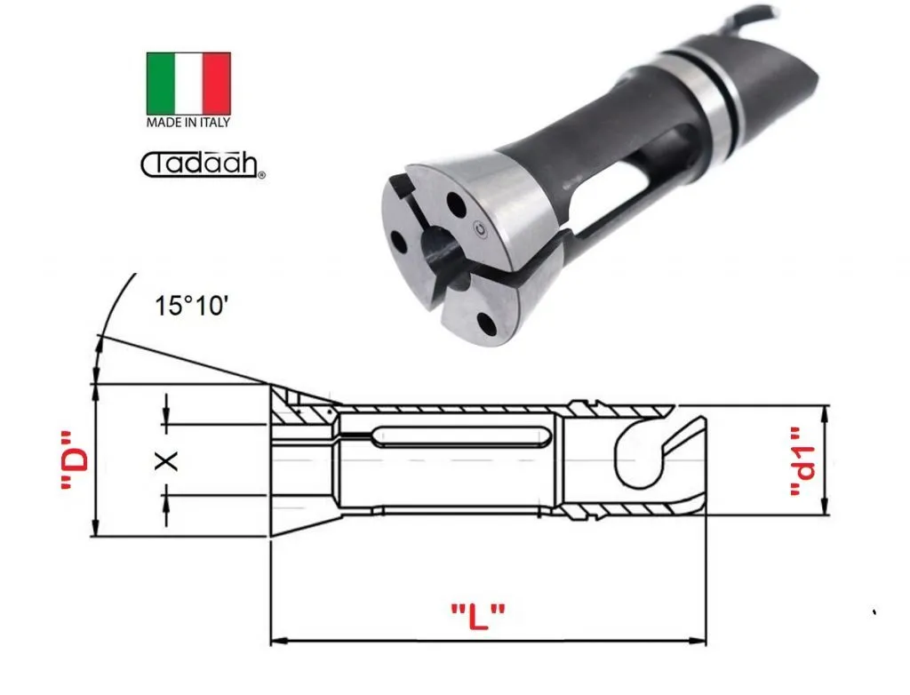 Q2202500 Pinza mandrino da ripresa per Schütte SG18 -AG20, 35161H/G