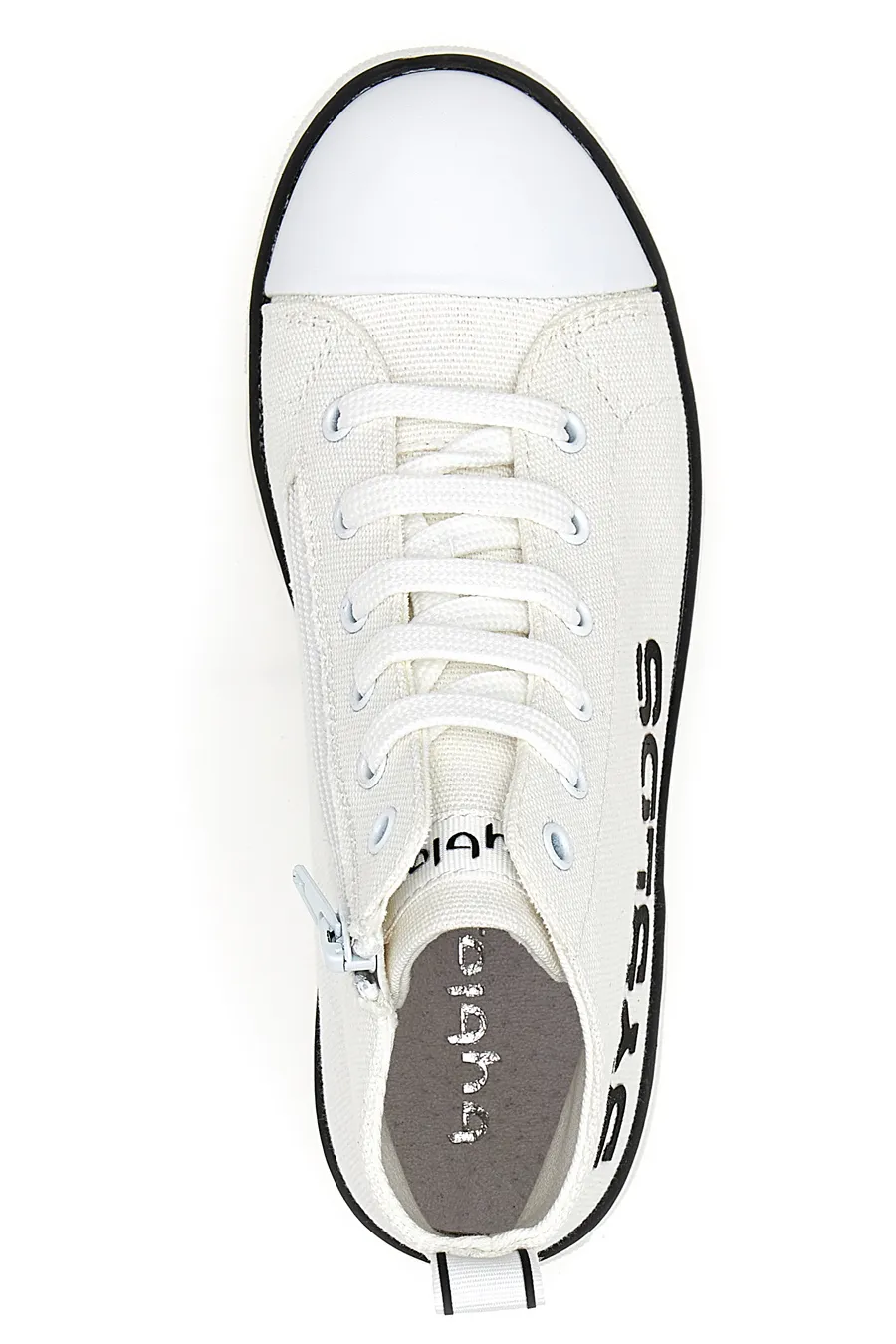 Sneakers alte in tela Byblos 122 Bianche e nere