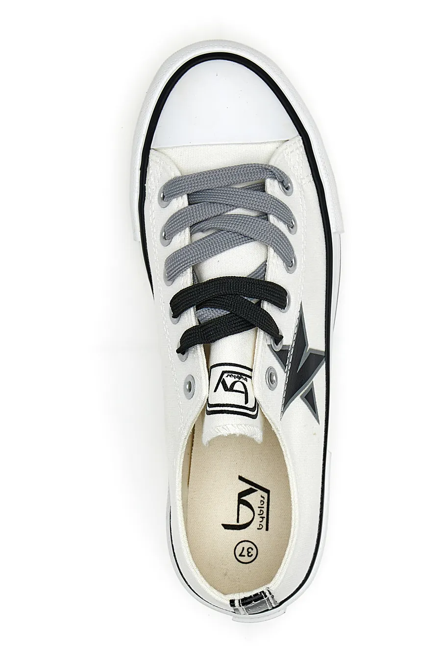Sneakers basse in tela By Byblos 100 Bianche e nere