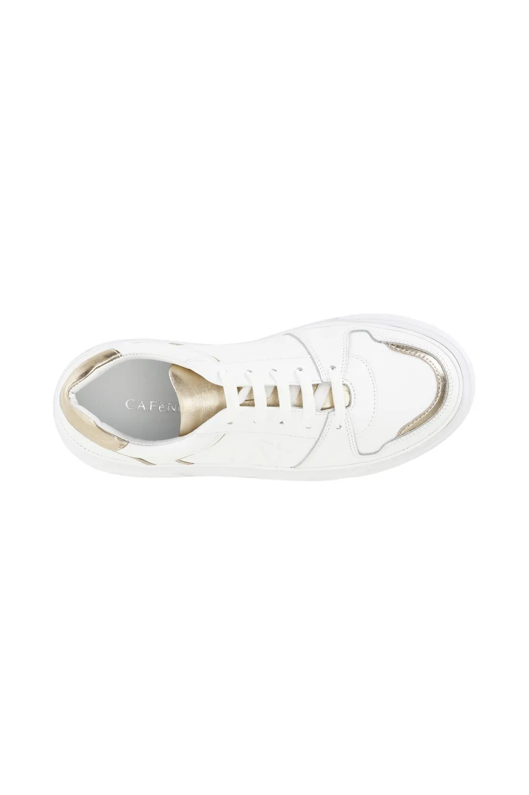 sneakers con suola a cassetta color block bianco