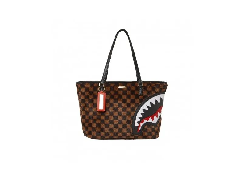 Sprayground Fur Sharks In Paris Tote 910t4935nsz