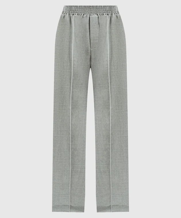 SSHEENA Pantaloni grigi in lana 24FWPANTATF24019