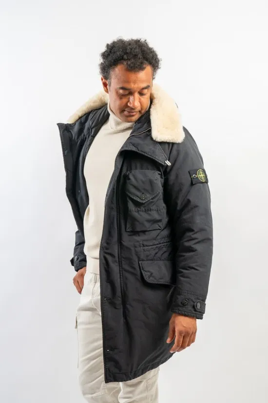 STONE ISLAND GIACCONE PIUMA FIN STAC MONTONE 70449