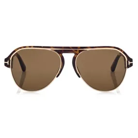 Tom Ford - Marshall Sunglasses - Occhiali da Sole Pilota - Havana - FT0929