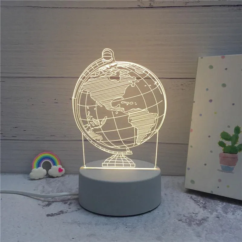 Transparent 3D lamps