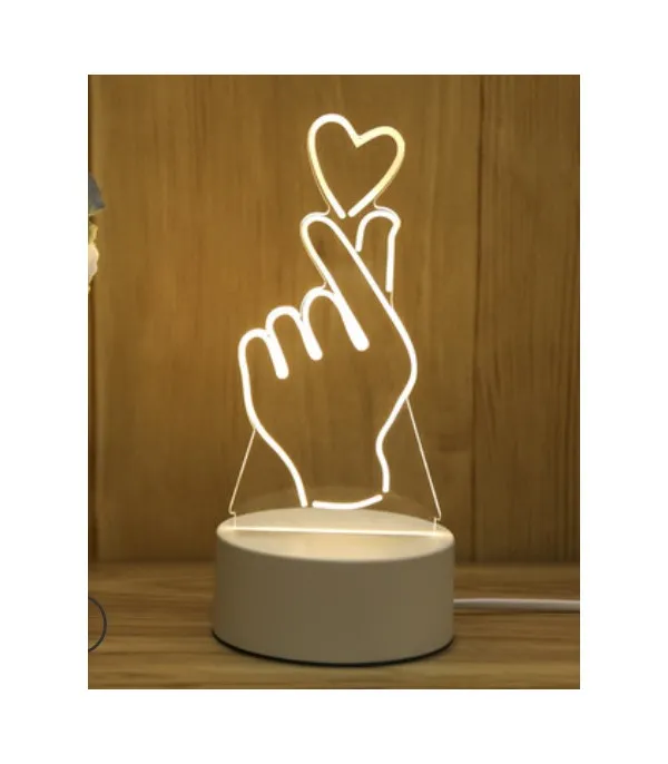 Transparent 3D lamps